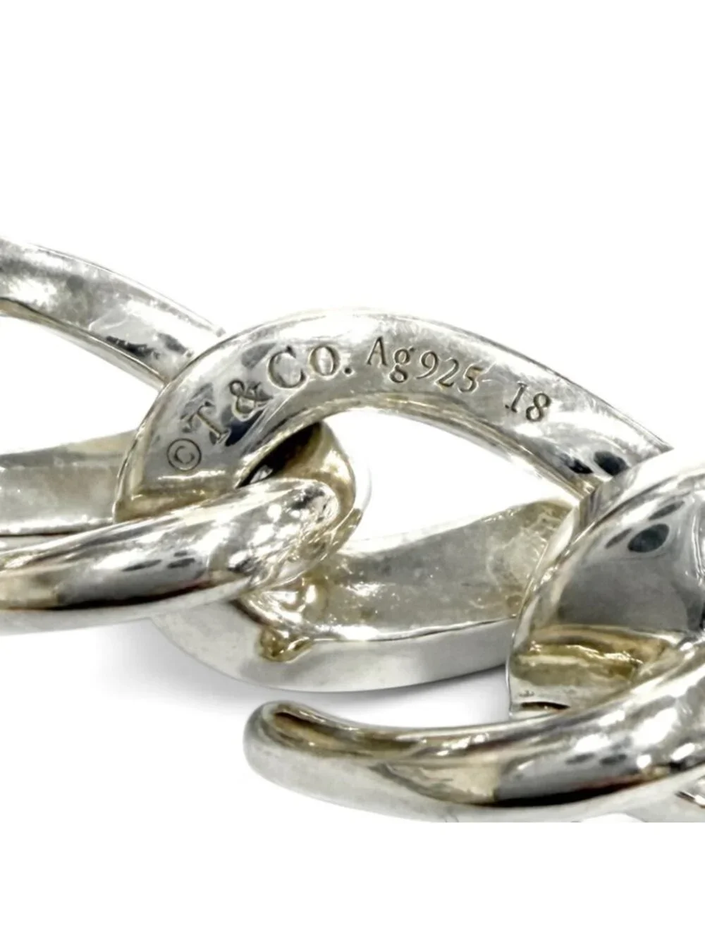 Tiffany & Co Forge Large Link Bracelet 16 Links Silver 18